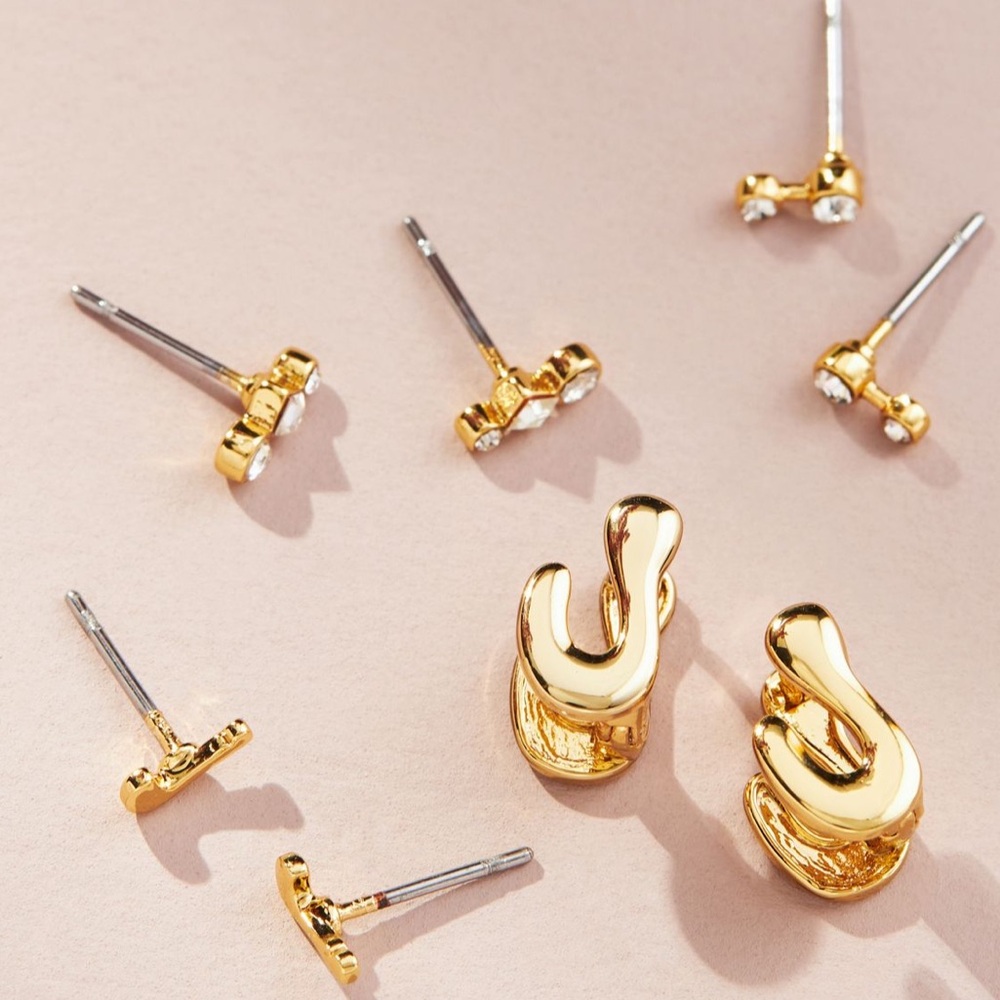 Anthropologie J Monogram Earrings